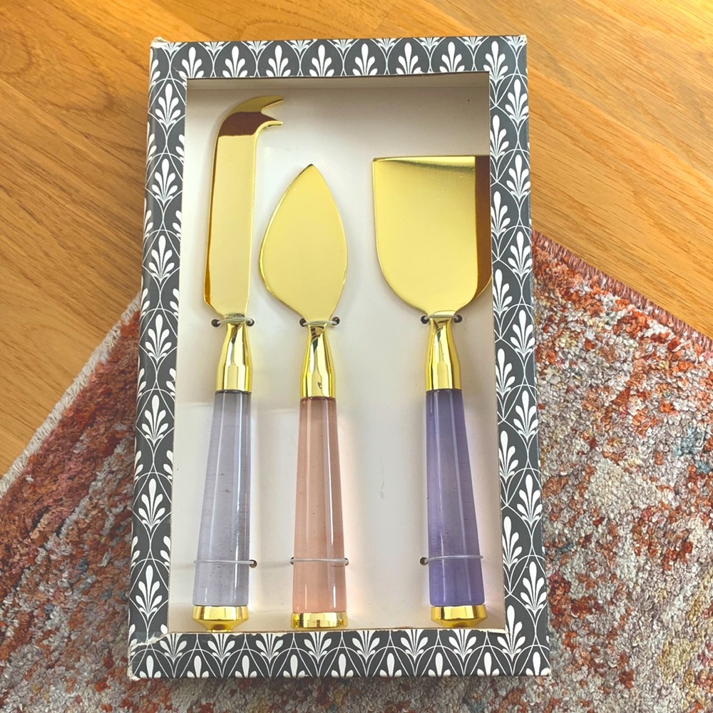 Anthropologie 3 Piece Cheese Knife Set - NWT, Unused